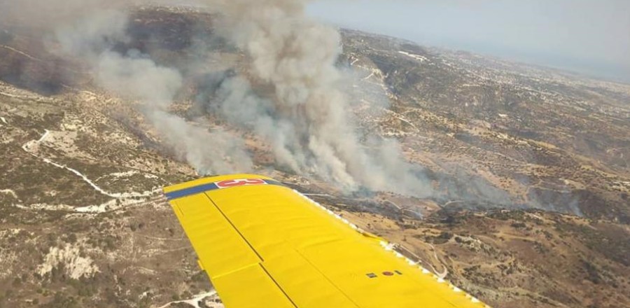 Υπό πλήρη έλεγχο δασική πυρκαγιά στην περιοχή «Κάννες» της κοινότητας Κόρνου